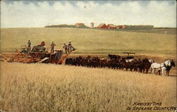 Harvest Time in Spokane County, Washington Postcard