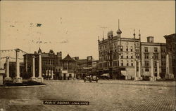 Public Square Lima, OH Postcard Postcard