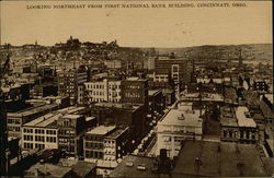 Looking Northeast from First National Bank Building Cincinnati, OH Postcard Postcard