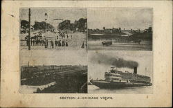 Section J - Chicago Views Illinois Postcard Postcard