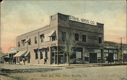 Bank and Post Office Brawley, CA Postcard Postcard