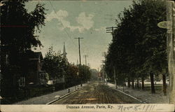 Duncan Avenue Paris, KY Postcard Postcard