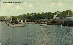 Central Slip Burlington, VT Postcard Postcard