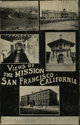 Views of the Mission San Francisco, CA Postcard Postcard