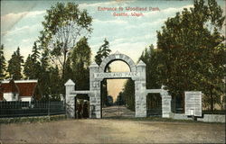 Woodland Park - Entrance Postcard