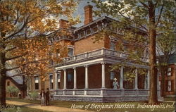 Home of Benjamin Harrison Postcard