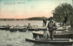 Muskego Lake Park Postcard
