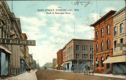 Main Street, South of Sheboygan Street Postcard