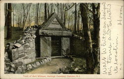 Tomb of Walt Whitman, Harleigh Cemetery Camden, NJ Postcard Postcard