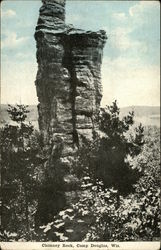 Chimney Rock Camp Douglas, WI Postcard Postcard