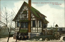 Gymnasium, St. Johns Institute for Deaf Mutes Postcard
