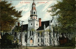 M.E. Church Rockford, IL Postcard Postcard