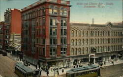Main and Clinton Avenue, South Postcard