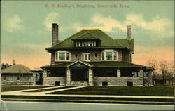 D. C. Bradley's Residence Centerville, IA Postcard Postcard