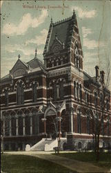 Willard Library Evansville, IN Postcard Postcard