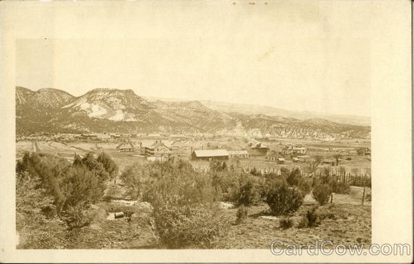 View of Town from Hill Landscapes