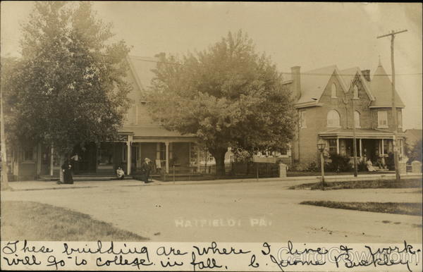 Street Scene Hatfield Pennsylvania