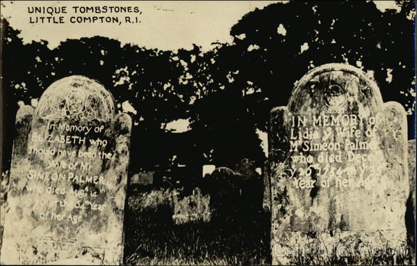 Unique Tombstones Little Compton Rhode Island