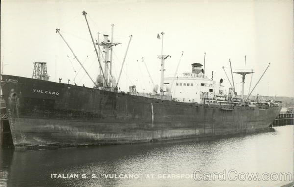 Italian S.S. Vulcano at Searsport, Maine