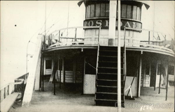 Wheelhouse of the Steamer Rosedale Steamers