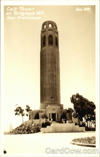 Coit Tower on Telegraph Hill San Francisco California