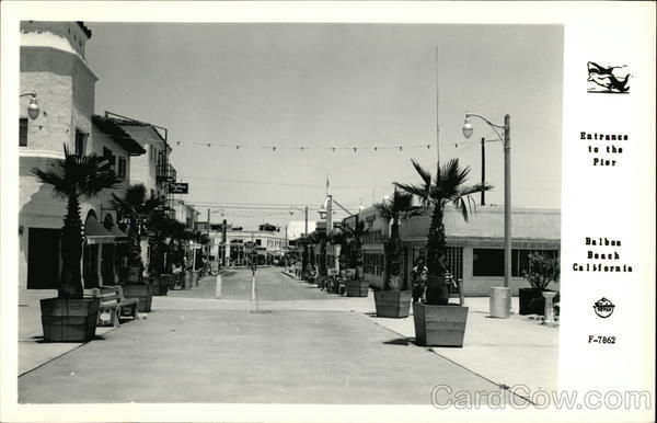 Entrance to the Pier, Balboa Beach Newport Beach California
