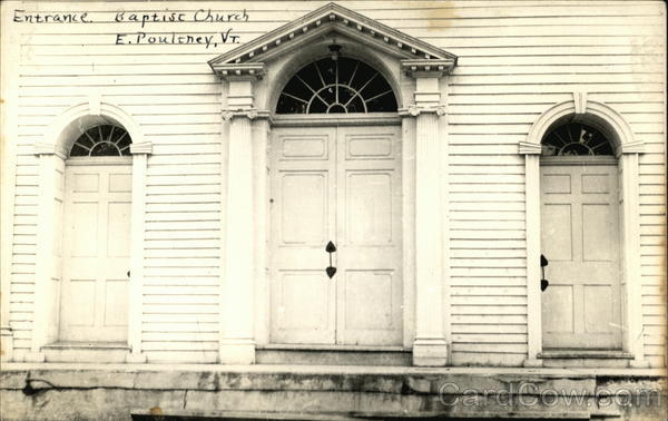 Baptist Church - Entrance East Poultney Vermont