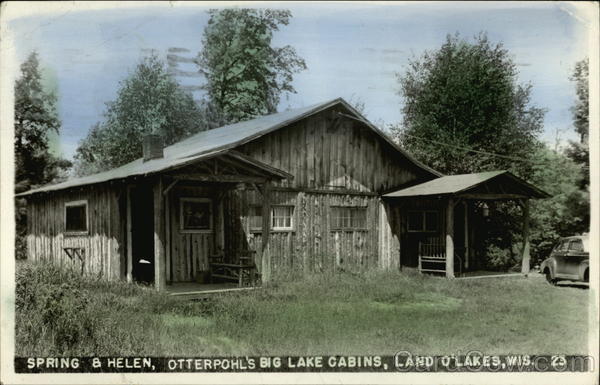 Otterpohl's Big Lake Cabins - Spring & Helen Land O' Lakes Wisconsin