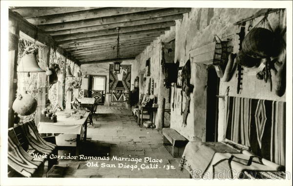 West Corridor Ramona's Marriage Place Old San Diego California