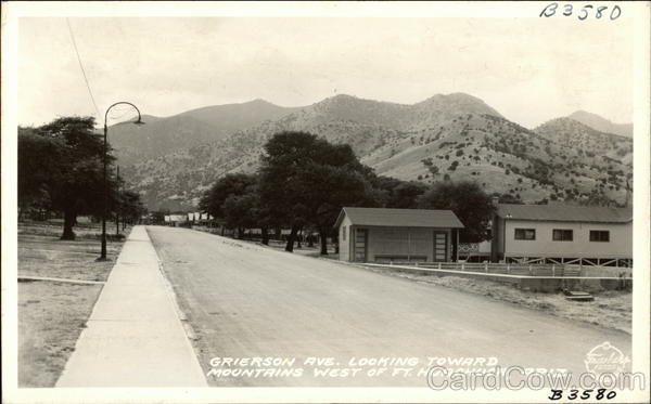 Grierson Avenue Looking Toward Mountains Fort Huachuca Arizona