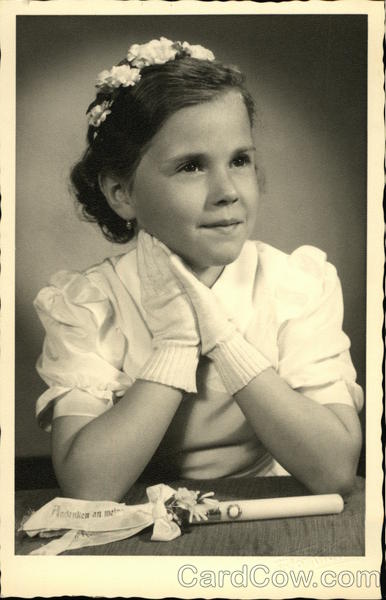 Portrait of Young Girl Wearing Gloves Girls