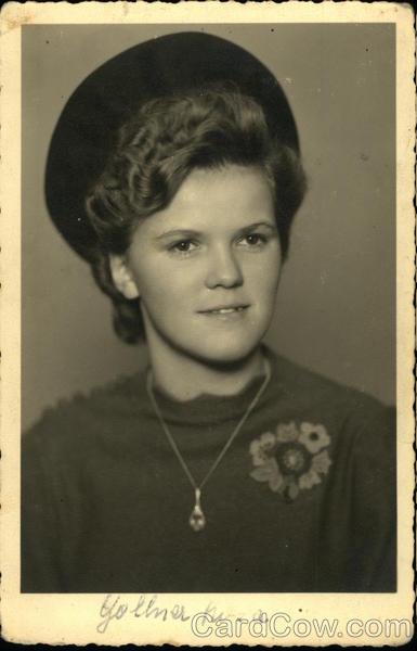Portrait of Young Woman Wearing Hat Women