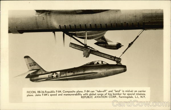Ficon, RB-36-Republic F-84, Composite Plane Aircraft