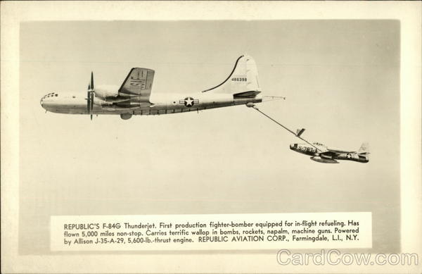 Republic's F-84G Thunderjet Aircraft