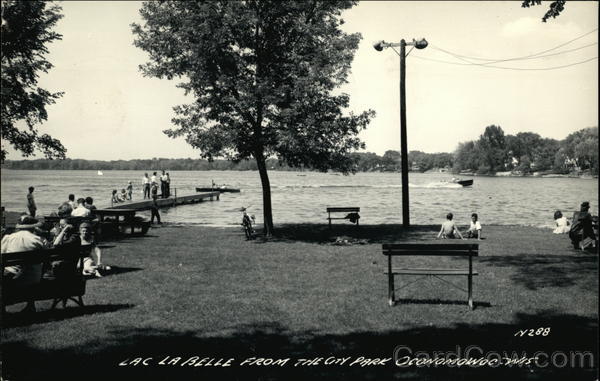 Lac La Belle from City Park Oconomowoc Wisconsin