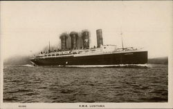 R.M.S. Lusitania Cruise Ships Postcard Postcard