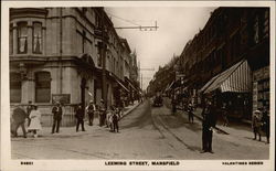 Leeming Street Mansfield, England Postcard Postcard