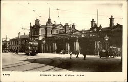 Midland Railway Station Derby, Derbyshire England Postcard Postcard