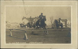 'In and Out Jump' - Horse Training at Ft. Oglethorpe Fort Oglethorpe, GA Postcard Postcard