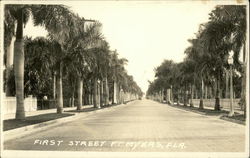 First Street Fort Myers, FL Postcard Postcard
