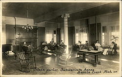 Sanitarium Annex - Main Parlor Postcard