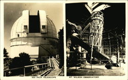 Mt. Wilson Observatory - 100 inch Telescope Postcard