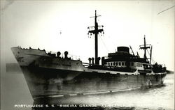 Portuguese S. S. 'Ribeira Grande" at Searsport, Maine - 2573 Postcard Postcard