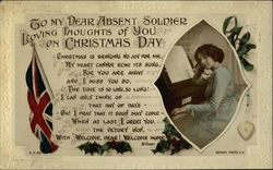 To My Dear Absent Soldier - Rotary Photographic Series Postcard