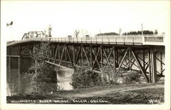 Willamette River Bridge Postcard