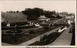 Terrace Gardens, Felixstowe Pier England Postcard Postcard
