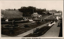 Terrace Gardens, Felixstowe Pier Postcard