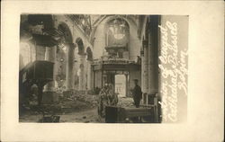 interior of largest Cathedral Brussels Belgien Postcard