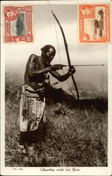 Ukamba with his Bow Postcard