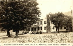 Lawrence Tourists Home, Route 106 Postcard